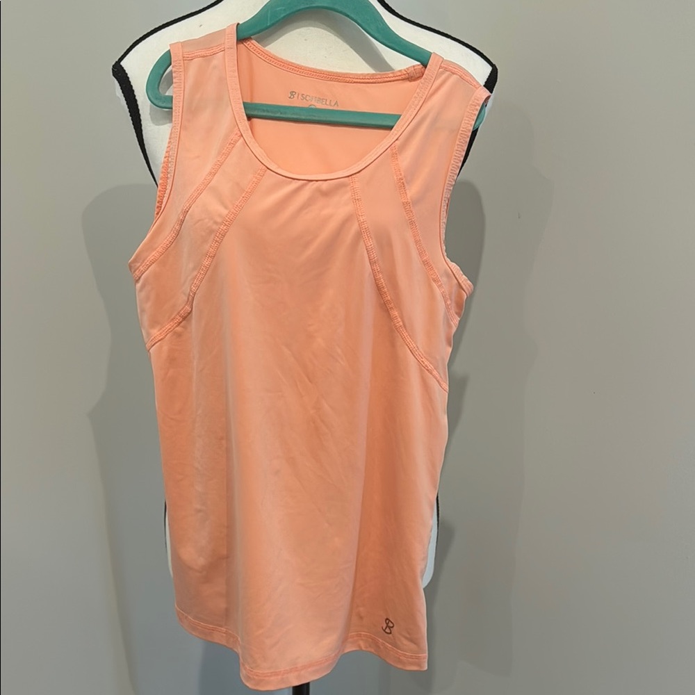 Pink and Orange Tank Top with Wide Straps